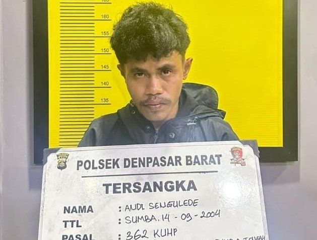 Pencuri 5 Sepeda Motor Ditangkap Polsek Denpasar Barat